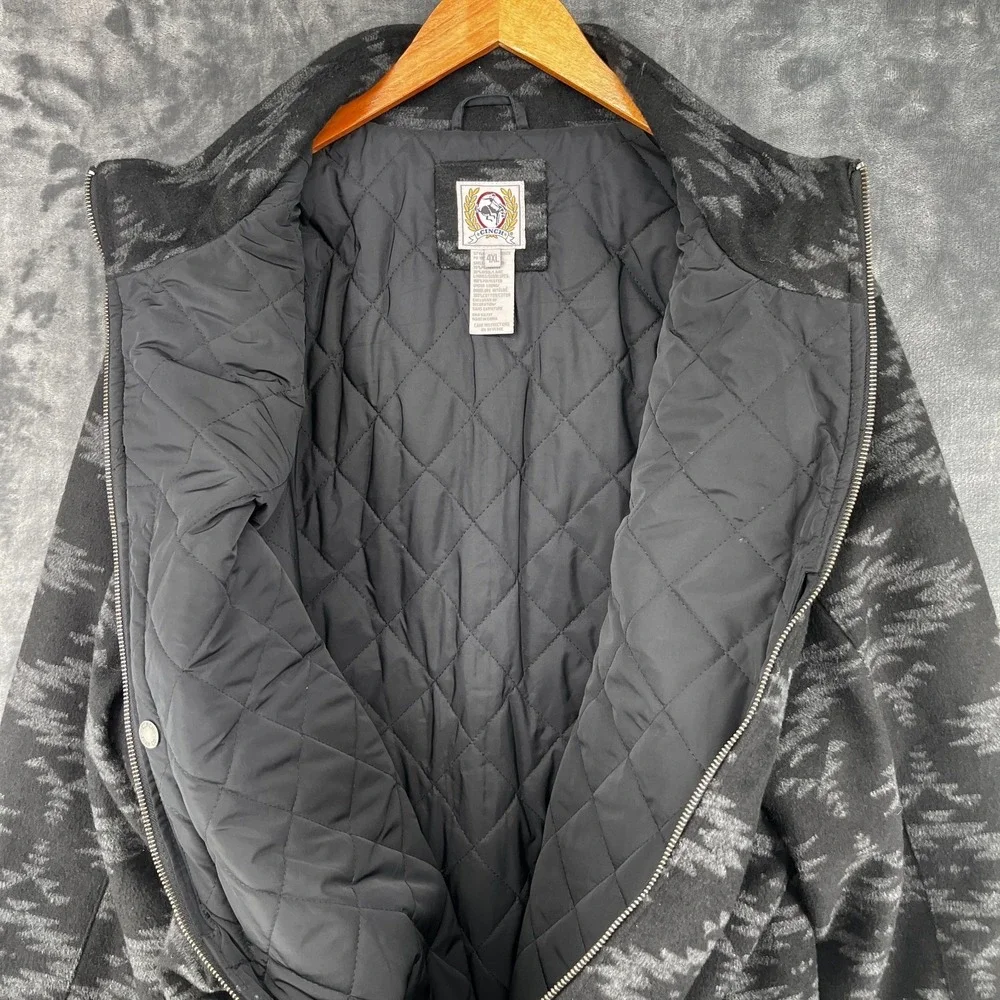 Cinch Concealed Carry Jacket Men's 4XL Black Aztec Wool Blend Cowboy Western EUC - Picture 8 of 16